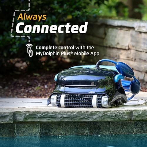 Dolphin Nautilus CC Plus Wi-Fi Robotic Pool Vacuum Cleaner Includes Ultra-Fine Filters for an Ultimate Clean, Ideal for In-Ground Pools up to 50 FT in Length