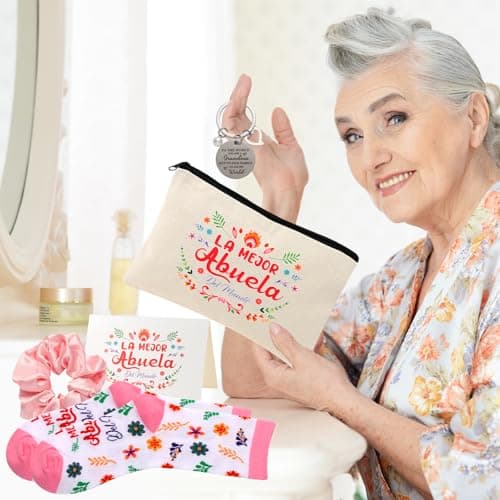 Kolewo4ever 12 Pieces Spanish Grandma Gifts Mothers Day Gifts Birthday Gift for Grandmom from Granddaughter Grandson,Best Grandma Gift for Gigi Grandmother