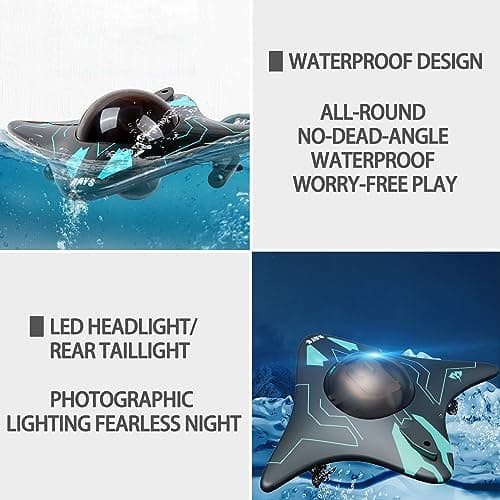 Losbenco RC Boat with Camera - 6 CH Waterproof Remote Control Boat for Pools & Lakes, App Control for iOS & Android, Real-Time Photography, Toys for Adults & Kids Ages 8+