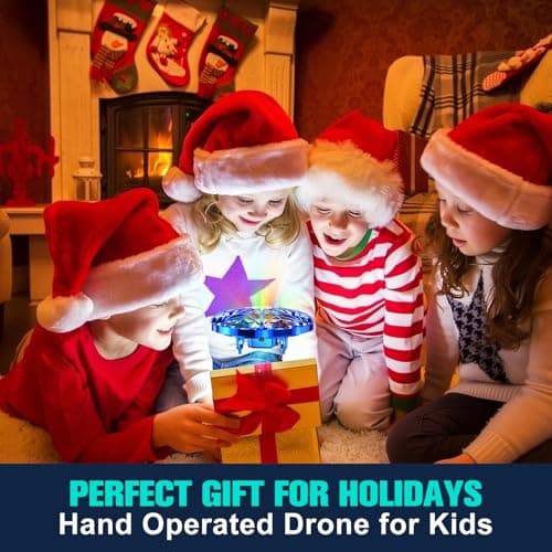 Hand Operated Drone Toy for Kids - Easy Fly Hover Drone with AI Motion Sensor, Rechargeable Drones for Kids 8-12 & 6-8, Safe Mini Quadcopter with Auto Hover, 360 Flip/Roll, Perfect Boys Girls Drones for Age 4-6-8-12 Birthday Gifts