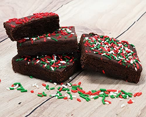 Christmas Gift Basket Chocolate Brownies Food Gift Individually Wrapped For Men Women Package | Nut Free | Kosher