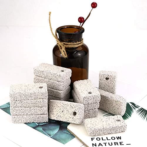 20 Pcs Small Animal Pet Lava Bites Chews Toy Teeth Grinding Block Mineral Calcium Stone for Hamsters Parrot Chinchillas Rabbits Guinea Pigs Gerbils