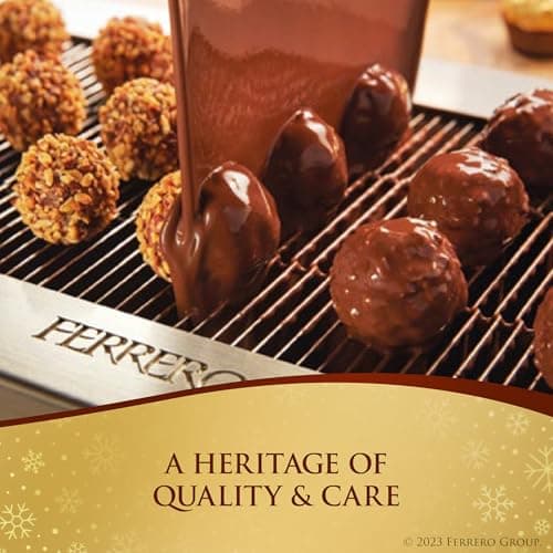 Ferrero Collection Grand Assortment, Hazelnut, Dark, Coconut, Almond, Cappuccino, Holiday Gift Box, 24 Count, 8.7 oz