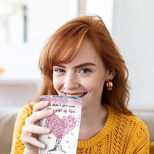 ZANIION Daughter In Law Gift Tumbler 20oz 1PC, Thoughtful Gifts Ideas For Daughter-In-Law From Mother-In-Law Mug, Best Christmas Mothers Day Weeding Decoration Present For Future Son'S Wife Coffee Cup