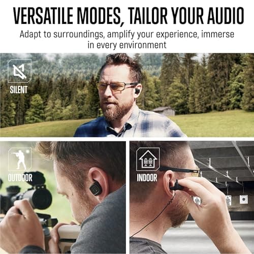 GLORYFIRE Shooting Ear Protection Earplugs, Bluetooth Hearing Protection Earbuds for Noise Reduction