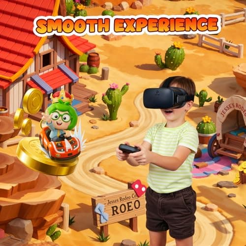 DESTEK V5 VR Headset for Phone w/VR Gamepad, 128 Premium VR apps Included, Anti-Blue Eyes Protected HD Lenses, 110° FOV Virtual Reality Headsets for iPhone, Android Phone- Black