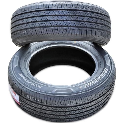 Set of 4 (FOUR) Landspider CityTraxx H/T All-Season Truck/SUV Highway Radial Tires-255/60R18 255/60/18 255/60-18 112H Load Range XL 4-Ply BSW Black Side Wall UTQG 480AA