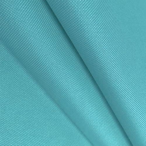 Foreate Waterproof Canvas Fabric by The Yard 600D Upholstery Fabric for Chairs 58" Wide Indoor Outdoor Water Resistant Canvas Polyester Material Sewing DIY Cloth, 1 Yard Pale Turquoise