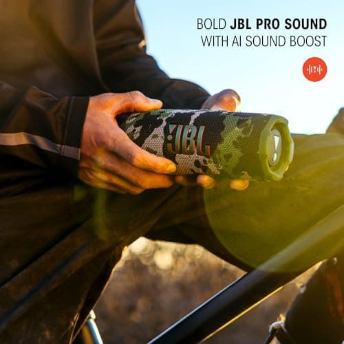 JBL Flip 7 - Portable Waterproof and Drop-Proof Speaker, Bold JBL Pro Sound with AI Sound Boost, 16Hrs of Playtime, and PushLock System with Interchangeable Accessories (Teal)