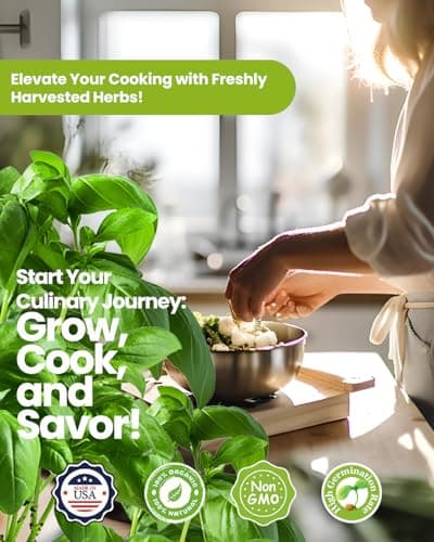 Christmas Gifts for Mom, Women, Her - 9 Herb Indoor Garden Starter Kit with Pots, Soil & Tools - Unique Birthday Gifts for Women, Housewarming Present for Wife - Grow Kitchen Windowsill Herbs