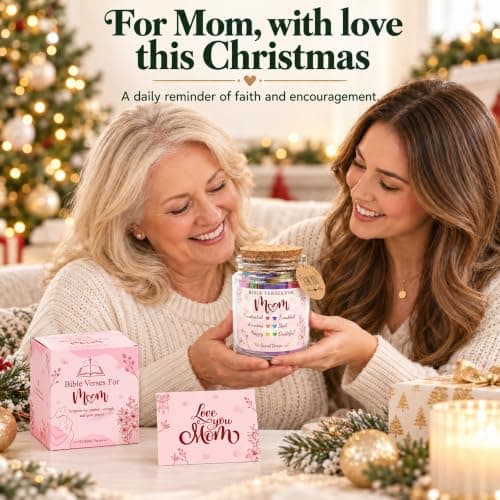 Bible Verse Jar for Mom – 92 Color-Coded Bible Verse, Birthday Gifts for Mom, Christian Gifts For Mom B0F2T6HBBK