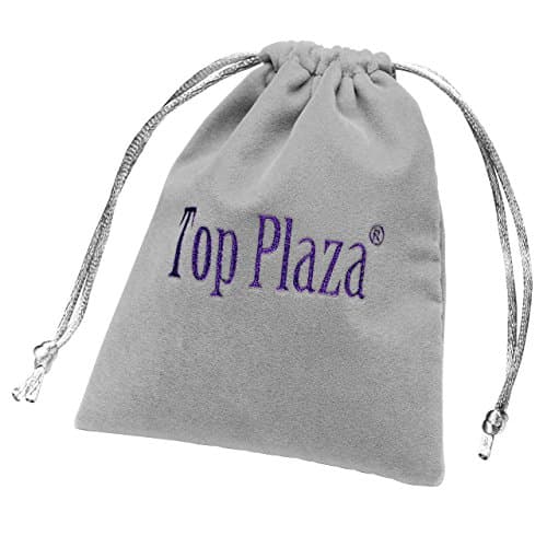 Top Plaza Best Friends Forever and Ever Necklaces for 3 BFF Heart Puzzle Matching Alloy Pendant Necklaces Set Friendship Jewelry for Sisters