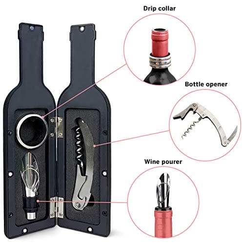 Lulu & You Wine Kit - Wine Opener Set - Wine Gift for Any Wine Enthusiast | Wine Accessories for Wine Lovers