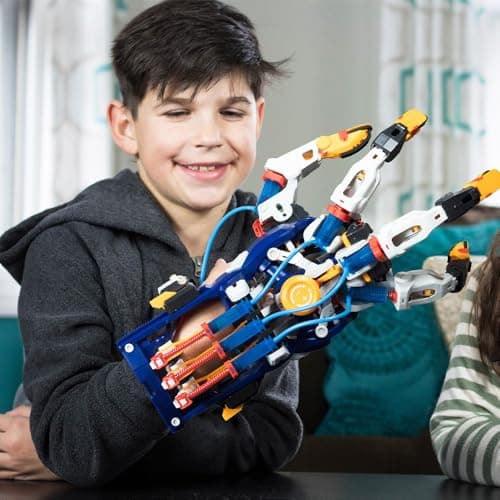 Thames & Kosmos Mega Cyborg Hand STEM Experiment Kit | Build Your Own GIANT Hydraulic Amazing Gripping Capabilities Adjustable for Different Sizes Learn Pneumatic Systems B085LRW4VR