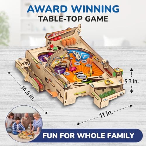 Smartivity DIY Pinball Machine Toy for Ages 8-99 Year Old | Award Winning Arcade Game for Boys & Girls | Birthday Gift Ideas for Kids & Adults | STEM Toys I Fun Family & Party Game