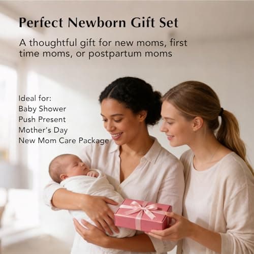 For New Moms After Birth, First-Time Moms & Baby Showers, A Thoughtful Self-Care and Encouragement Gift Push Presents for New Mom, Affirmation Cards & Amethyst Worry Stone B0GT8Z9ZP3