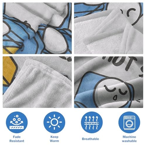 Dad Gifts from Daughter Son, Super Soft Throws Blanket for Couch and Napping, 60" x 50" (Gray) Funny Birthday Gift for Dad Husband, Dad is Not Sleeping Blanket B0DPW37148
