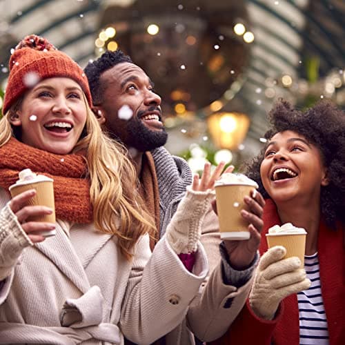 Double Donut Coffee Flavored Hot Chocolate Packets Variety Pack, 9 Count Includes Classic, Chocolate Raspberry, Salted Caramel, Peppermint, Eggnog & Gingerbread