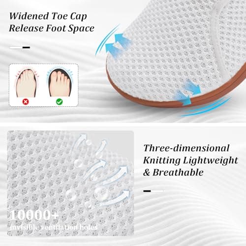 Scurtain Womens Walking Shoes Comfortable Wide Diabetic Shoes Adjustable Zero Drop Edema Shoe Breathable Neuropathy Nursing Shoes Casual Wide Width Sneakers