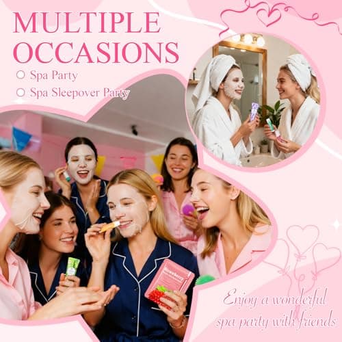 72 Pcs Bulk Gifts For Women, Bulk Facial Mask, Lip Balms, Hand Creams & Under Eye Patches, Spa Party Supplies,Party Favors For Bridal Wedding, Baby Shower,Sleepover Party, Christmas Stocking Stuffers B0FKH49Y6H