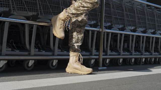 NORTIV 8 Men's Breathable Tactical Military Work Boots Side Zipper Leather Lightweight Hiking Motorcycle Combat Boots 8 Inches Peakforce