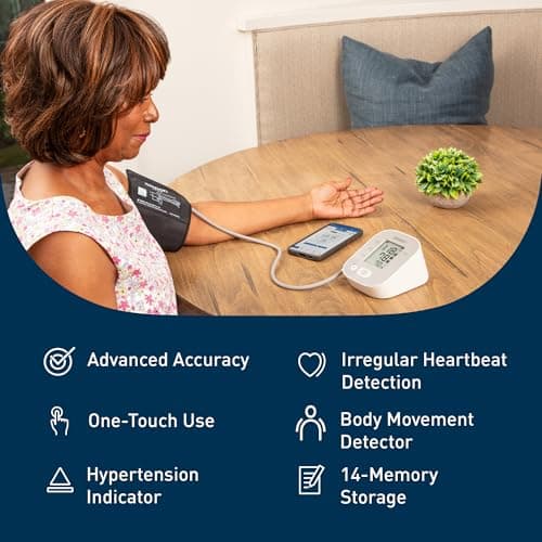 OMRON Bronze Blood Pressure Monitor for Home Use & Upper Arm Blood Pressure Cuff - #1 Doctor & Pharmacist Recommended Brand - Clinically Validated - Connect App