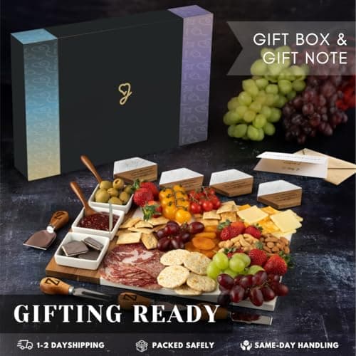 Personalized Charcuterie Board, Marble Cheese Boards for Bridal Shower Gifts, Perfect Housewarming Gifts for Couples, Custom Wedding Gifts, New Home Gift for Christmas