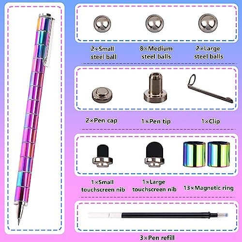 Fidget Pen Gifts For Teenage Girls - Magnetic Pen Cool Gadgets Teen Boys Gift Ideas - Magnet Pens Cool Things For Adults Kids Teen - Best Gift For 10 11 12 13 14 15 Year Old Boy - Novelty Toy For 8-12