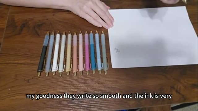 Linbsunne Ballpoint Pens Black Medium Point 1mm Pen with Super Soft Grip Ball Point Pen for Men Women Retractable Pens (gold-12 pcs)