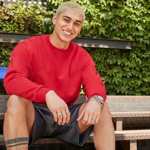 Hanes Men's Ecosmart Fleece Sweatshirt, Pullover Crewneck Sweatshirt, Big & Tall, 1 or 2 Pack