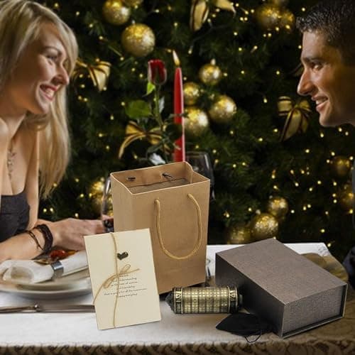 YOFIT yofit Da Vinci Code Mini Cryptex Lock Puzzle Box with Hidden Compartments for Notes Paper Money Rings Jewelry, Anniversary Romantic Birthday Gifts for Her Men Women Girlfriend