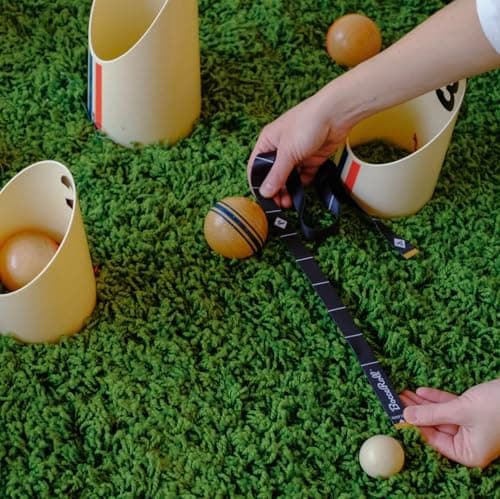 Yard Game – Modern Bocce Ball Set with Ramp & Targets | Portable BocceRoll Lawn Game for Backyard & Beach | Premium Wooden Bocce Game for Family & Party Play