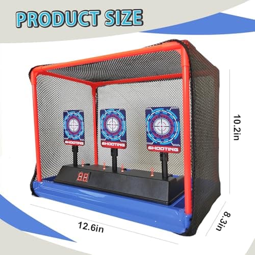Electronic Shooting Target Auto Reset Digital Scoring Target for Toy Gun Gift Toys for Boys Girls Kids Teens