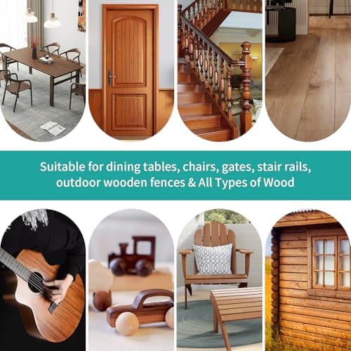 Wood Grain Furniture Paint 10.5oz with Tools - One-step No Need Prime No Need Varnish - Water-based & Low Odor - Outdoor & Indoor Wood Paint for Furniture and More - Teak