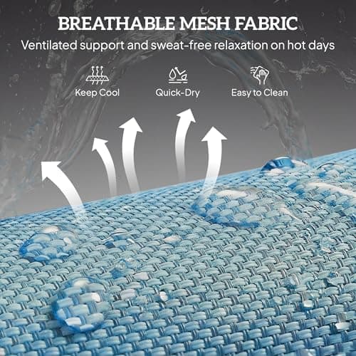 Outsunny Folding Chaise Lounge Chair, Pool Sun Tanning Chair, Outdoor Lounge Chair with Reclining Back, Breathable Mesh Seat, Headrest for Beach, Yard, Patio, Blue