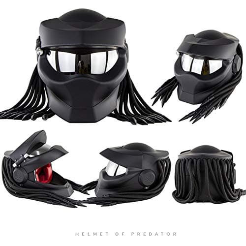 Robot Motorcycle Helmet,Revealable Lens Motorcycle Full Face Helmet,DOT Safety Standards,Adult Unisex, Suitable for All Seasons