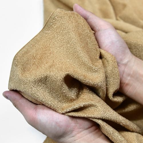 Surf turtle Thick Upholstery Fabric,Plush,Soft and Durable,Cat Scratch Proof for Sofa,Chair,Throw Pillow,Couch Cover Material 36''x60''(Khaki, 1 Yards)