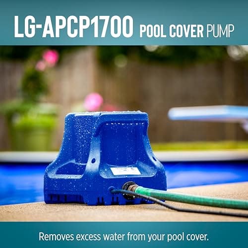 Little Giant Select Series LG-APCP1700 1/3 HP, 1745 GPH, Automatic, Submersible, Swimming Pool Cover Pump with 25-Ft. Cord, Dark Blue, 14942691