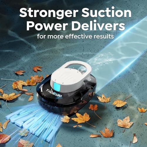 S1 PRO Cordless Pool Vacuum – Powerful Robotic Cleaner for Above-Ground Pools up to 1076 Sq.ft, 120-Min Runtime, 2.5H Fast Charging, Smart Auto-Parking Design
