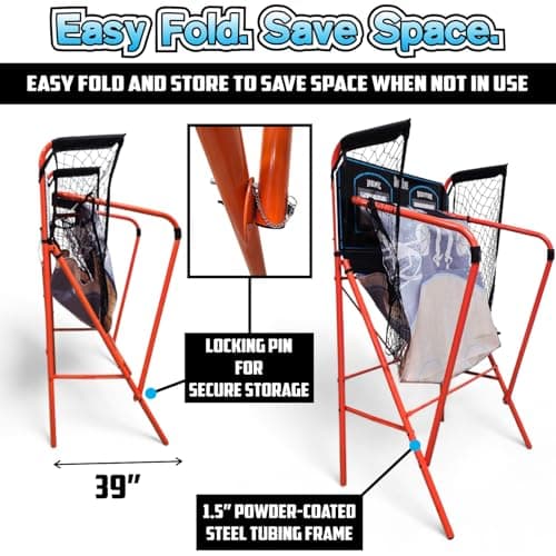 PartyLife 2-Player Basketball Arcade Game w/Optional LED Lights | Electronic Scoring | 5 Balls, 1 Pump, 8 Games | Folding Design | Heavy-Duty Steel Frame | Fun for Everyone - Choose Your Model