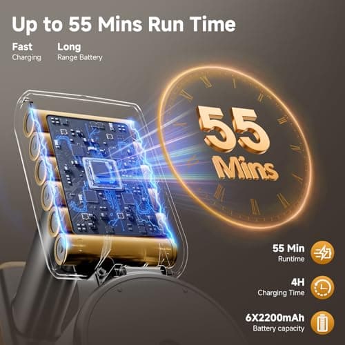 Cordless Vacuum Cleaner, 8 in 1 40Kpa 55Mins,Lightweight Vacuum Cleaners for Home, Stick Vacuum with Anti-Tangle Brush,Wall Mount, Rechargeable Cordless Vacuum for Floor/Sofa/Pet Hair,Gold