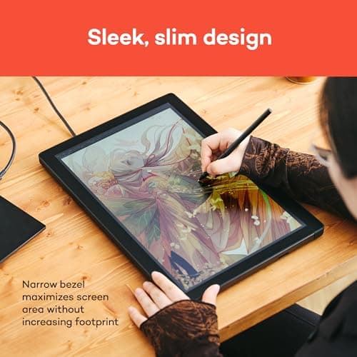 Wacom Cintiq 16 Drawing Tablet with Screen, 16 inch Display, Pro Pen 3 (Battery-Free), 100% sRGB Pen Display for Artists, Designers, Animation, Game Dev, Works with Mac, PC