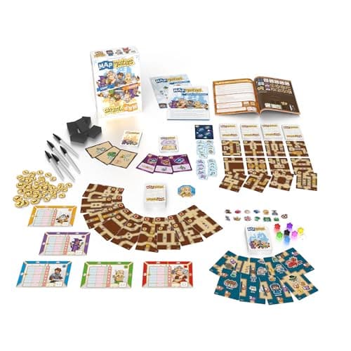 Captain Games Map Masters Card Game - Competitive or Cooperative Dungeon-Crawling Adventure & Strategy Game - Family Fun for Kids & Adults, Ages 10+, 1-5 Players, 30-60 Min Playtime