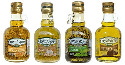 Mantova Grand’Aroma Flavored Extra Virgin Olive Oils, Variety Gift Set, made in Italy, cold-pressed, 100% natural, heart-healthy, for grilling, barbequing, smoking, and cooking, 8.5 oz B000AMXU1Y