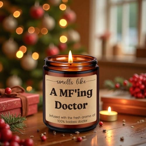 Med School Appreciation, Acceptance, Christmas, Residency Graduation Gifts for Doctors Female, Male Future Surgeon, Best Dr. Miracu Candle, Doctor Gifts for Women Men, Funny Cool Medical Student Gifts B0CYGZPW3N