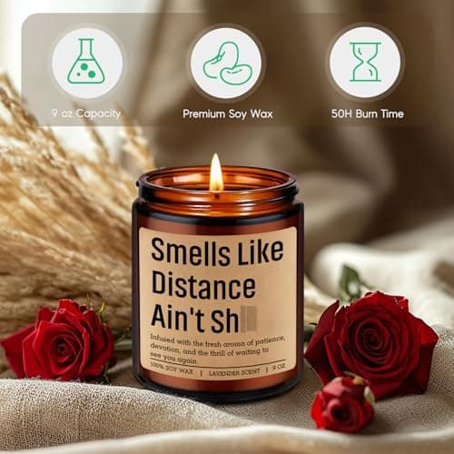 Gifts for Long Distance Boyfriend, Girlfriend, Christmas, Birthday, Miss You, Long Distance Friendship Gifts for Best Friend GSPY Candle, Long Distance Relationship Gifts for Him, Her, BF, GF, Couples B0G48L3KMF