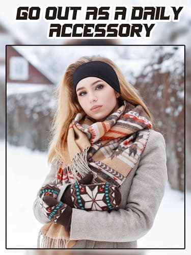 BBTO 3 Pcs Fleece Ear Warmers Muffs for Men Women Headband Ear Muffs Winter Covers for Cold Weather Running Cycling Ski