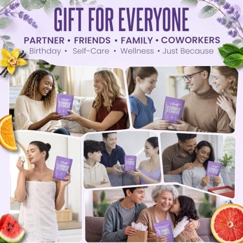 Cleverfy Shower Steamers Aromatherapy for Women and Men – Self-Care Shower Bombs for Stress Relief and Relaxation – 6 Tablets