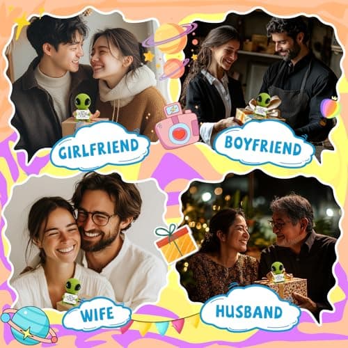 Gifts for Him Her Boyfriend Girlfriend Men Women Crochet Alien for My Love