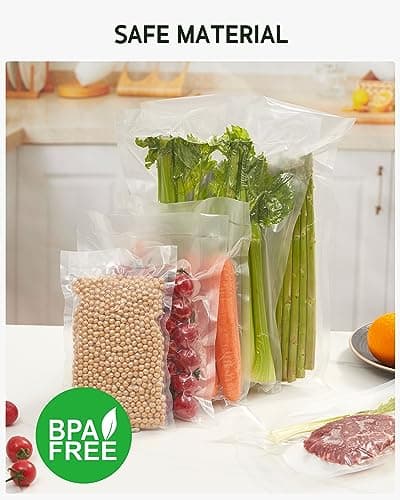 Syntus Vacuum Sealer Bags, 150 Gallon 11" x 16" and Quart 8" x 12" and Pint 6" x 10" Commercial Grade PreCut Bag, BPA Free Food Vac Bags for Storage, Meal Prep or Sous Vide